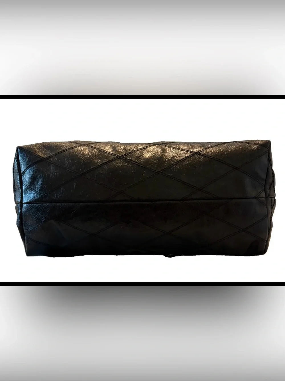 Steve Madden Bkattt Quilted Chain Women’s Black Tote Bag. large, slouchy